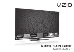 Vizio E500i-B1 Quick Start Manual preview