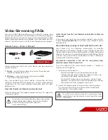 Vizio E500i-B1E Video Streaming Manual предпросмотр