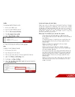 Предварительный просмотр 2 страницы Vizio E500i-B1E Video Streaming Manual