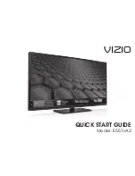 Предварительный просмотр 1 страницы Vizio E551i-A2 Quick Start Manual