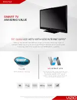 Vizio E552VLE Specifications preview