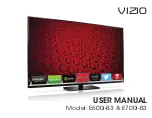 Preview for 1 page of Vizio E600i-B3 User Manual