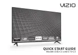 Preview for 1 page of Vizio E65-C3 Quick Start Manual