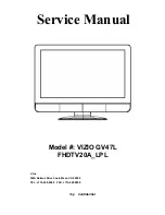 Vizio GALLEVIA GV47L Service Manual preview