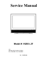 Vizio L37 Service Manual preview