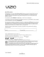 Vizio M470N User Manual preview