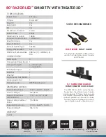 Preview for 2 page of Vizio M801d-A3 Specifications