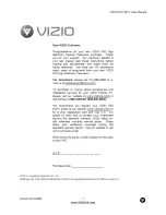 Vizio P42HDTV User Manual preview