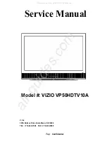 Vizio P50HDTV10A Service Manual preview