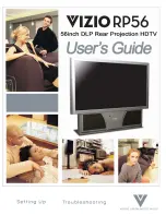 Vizio RP56 - 56" Rear Projection TV User Manual preview
