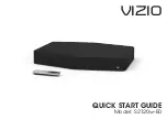 Preview for 1 page of Vizio S2120w-E0 Quick Start Manual