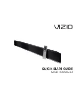 Предварительный просмотр 1 страницы Vizio S4220w-E4 Quick Start Manual