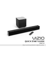 Предварительный просмотр 1 страницы Vizio SB2821-D6 Quick Start Manual