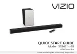 Vizio SB3621n-E8 Quick Start Manual предпросмотр