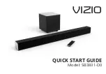 Preview for 1 page of Vizio SB3831-D0 Quick Start Manual