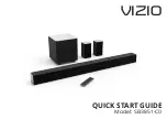 Vizio SB3851-C0 Quick Start Manual предпросмотр