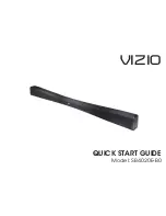 Preview for 1 page of Vizio SB4020E0-B0 Quick Start Manual