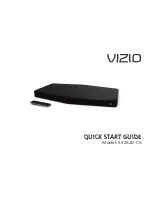 Vizio SS2520-C6 Quick Start Manual предпросмотр