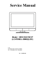 Preview for 1 page of Vizio SV472XVT Service Manual