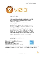 Vizio VA220E User Manual preview