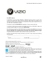 Preview for 1 page of Vizio VM230XVT - XVT-Series 1080p LED LCD HDTV User Manual