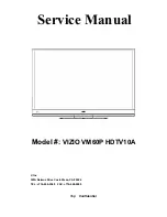 Vizio VM60P HDTV10A Service Manual preview