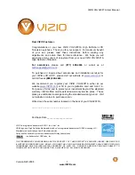 Предварительный просмотр 1 страницы Vizio VOJ320F User Manual