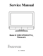 Vizio VP505XVT1A Series Service Manual preview