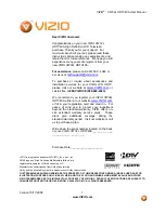Vizio VW32LHDTV40A User Manual preview