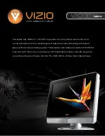 Preview for 1 page of Vizio VX20L - 20" LCD TV Specification Sheet