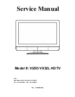 Vizio VX32L Service Manual preview