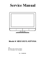 Preview for 1 page of Vizio VX37L HDTV10A Service Manual