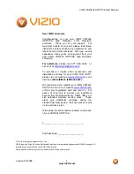 Preview for 1 page of Vizio VXW20L User Manual