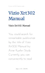 Vizio Xrt302 Manual preview