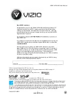 Preview for 1 page of Vizio XVT472SV User Manual