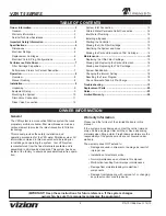 Preview for 2 page of Vizion VZN-421H-T5 Owner'S Manual