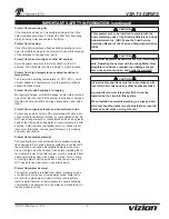 Preview for 5 page of Vizion VZN-421H-T5 Owner'S Manual