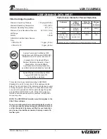 Preview for 7 page of Vizion VZN-421H-T5 Owner'S Manual