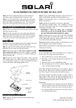 Preview for 2 page of Vizionary Products SOLARI Quick Start Manual