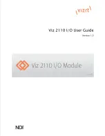 VIZRT Viz 2110 User Manual preview