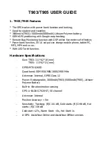 Preview for 1 page of Vjoycar T903 User Manual