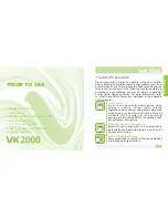 Предварительный просмотр 4 страницы VK MOBILE VK2000 Manual