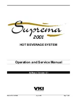 Предварительный просмотр 1 страницы VKI Technologies 2001 Operation And Service Manual