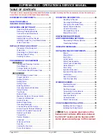 Предварительный просмотр 2 страницы VKI Technologies 2001 Operation And Service Manual