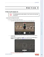 Предварительный просмотр 21 страницы VKI Technologies Eccellenza touch Operation Manual