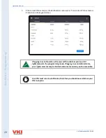 Предварительный просмотр 22 страницы VKI Technologies Eccellenza touch Operation Manual
