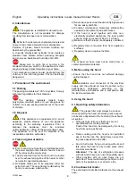 Preview for 19 page of Vlano Alpha 600 TC INOX Installation & User'S Instructions