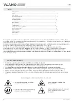 Preview for 2 page of Vlano AURA Operating Manual