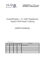 Предварительный просмотр 1 страницы Vlsi HeaDSPeaker User Manual