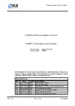 Vlsi VS1000 Programmer'S Manual preview